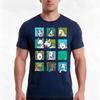 Sled dog squares TShirt Summer Casual Cotton Tee Oversized Streetwear Tops Vintage Graphic Print Loose Fit Short Sleeve