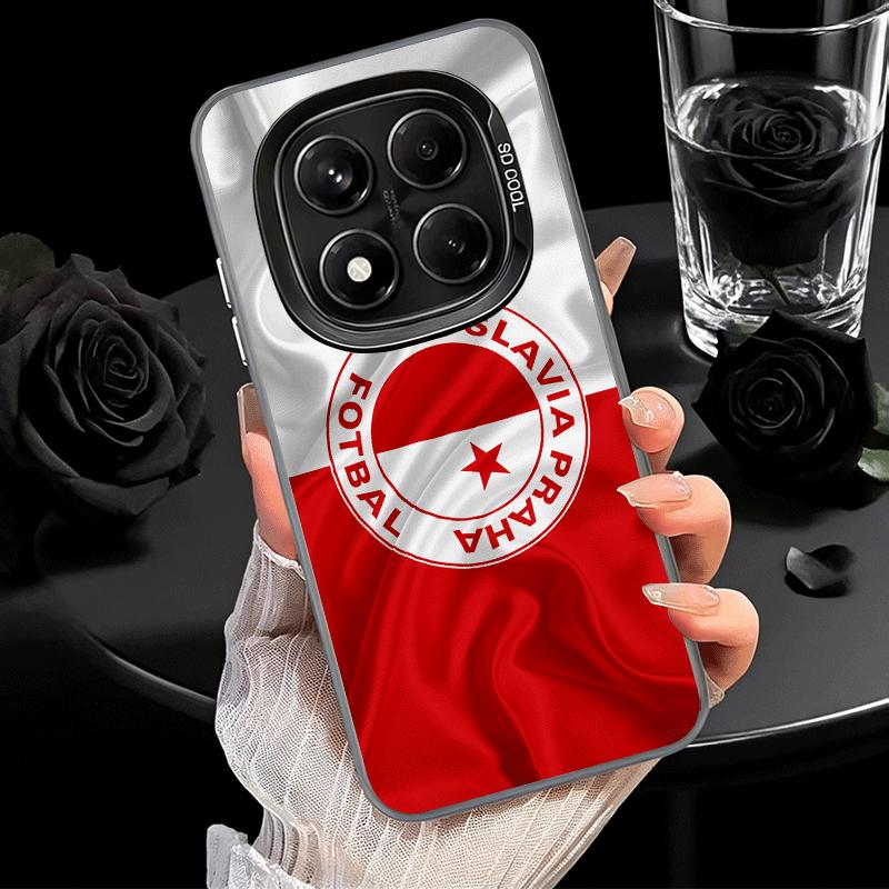 Sk Slavia Praha Чехия Ударопрочный чехол для телефона для Xiaomi Redmi Note 15 14 13 12 Pro Plus 11 11S 11T 5G Чехол Защита от падения Fu