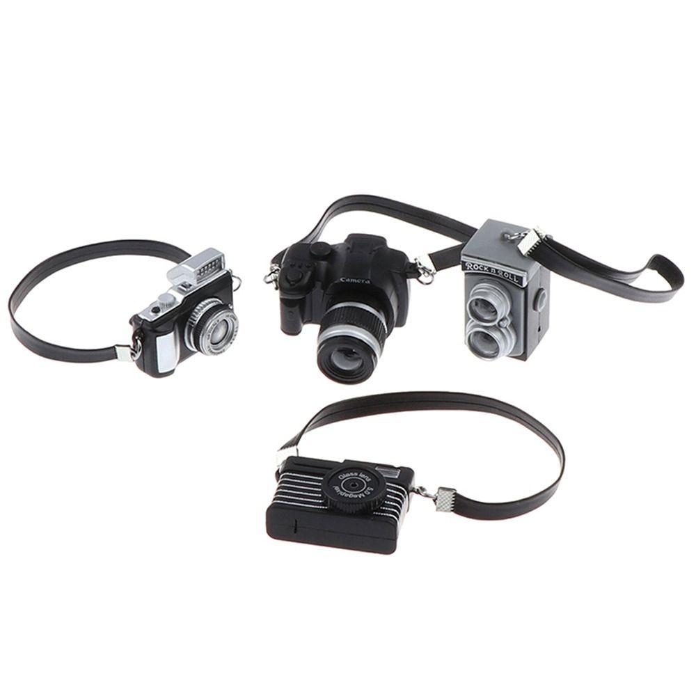 Shutter and Flash Mini Digital Camera Plastic Miniature Camera Gift Dolls Camera 1/6 1/12 Doll
