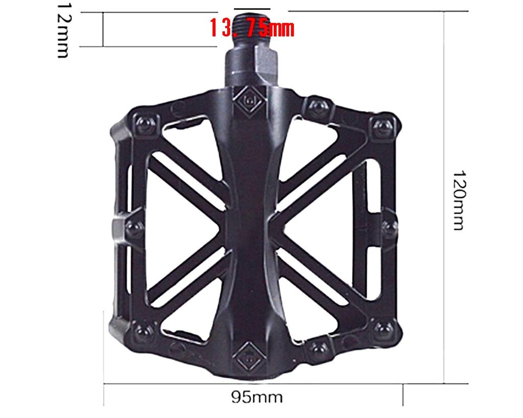 Komorebiya Педали для велосипеда из алюминиевого сплава для горных велосипедов и шоссейных велосипедов, набор из OD06 велосипедов, 2, противоскользящие, легкие, прочные, (Голубое небо)
