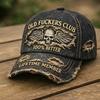 Popular, American Independence Anniversary hat, ripped flag embroidered retro baseball cap, outdoor defense