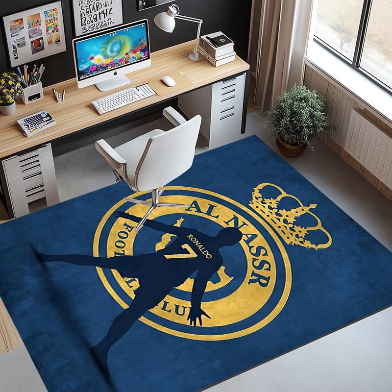 Cristiano Ronaldo Pattern Rug, Indoor/Outdoor Mat, for Picnic, Gameroom, Bedroom, Office, Living Room, Home Decor Carpet, Birthday Gift