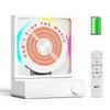 HOTT Домашний Bluetooth CD Плеер Bluetooth для Настольного Компьютера с Цветами RGB Стерео Пульт ДУ TF Белый Плеер, Подсветка, Высококачественный Звук, Управление, Карта, Передача,