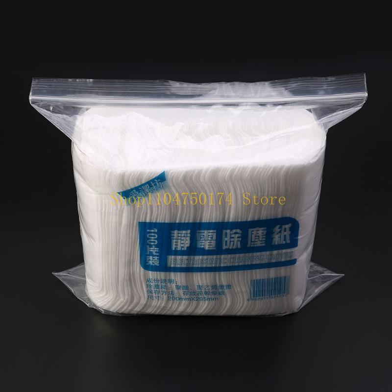 100pcs/bag Disposable Electrostatic Dust Removal Mop Paper Home Kitchen Bathroom top sale