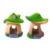 Green Mushroom House Simulations Landscape DIY Bonsais Crafts Realistic Colorful Mushroom House for Aquariums Fish Tanks