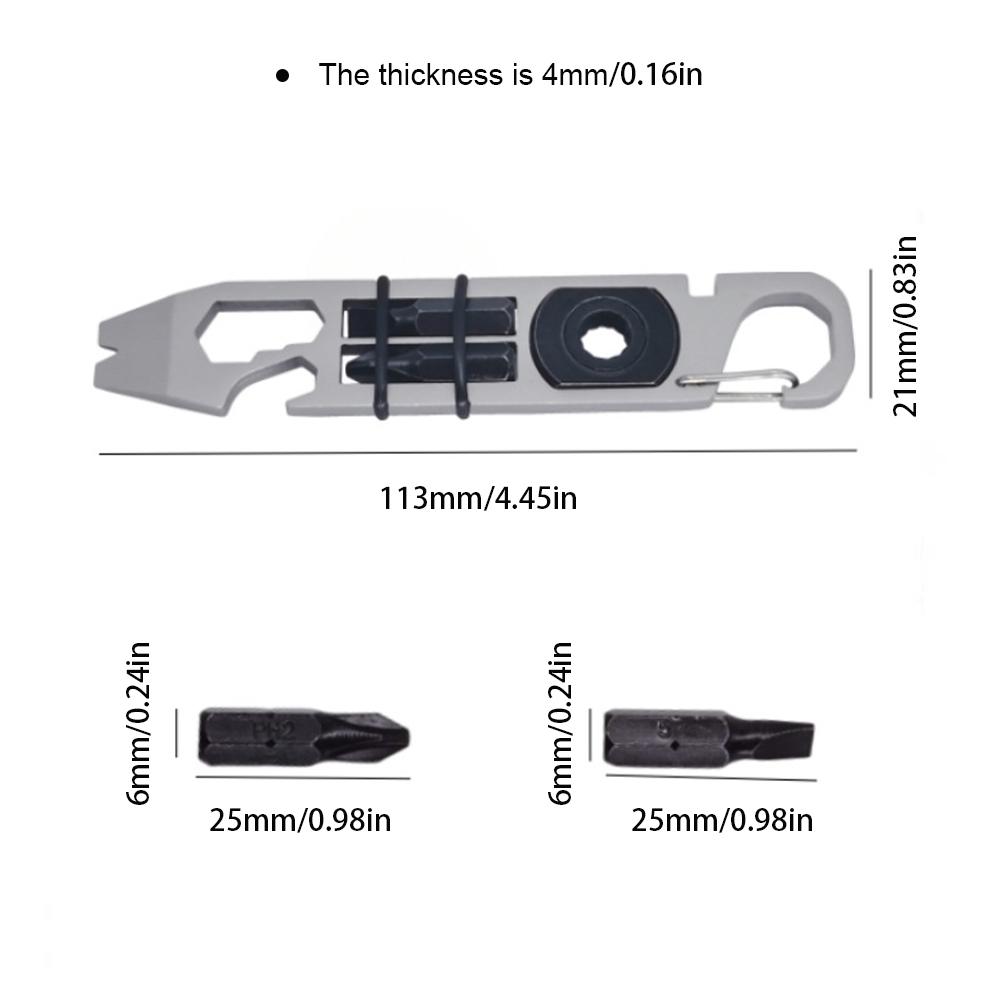 1Pc Ratchet Screwdriver Multifunctional Crowbar Mini EDC Multitool Allen Wrench Bottle Opener Portable Outdoor Bike Repair Tools 4