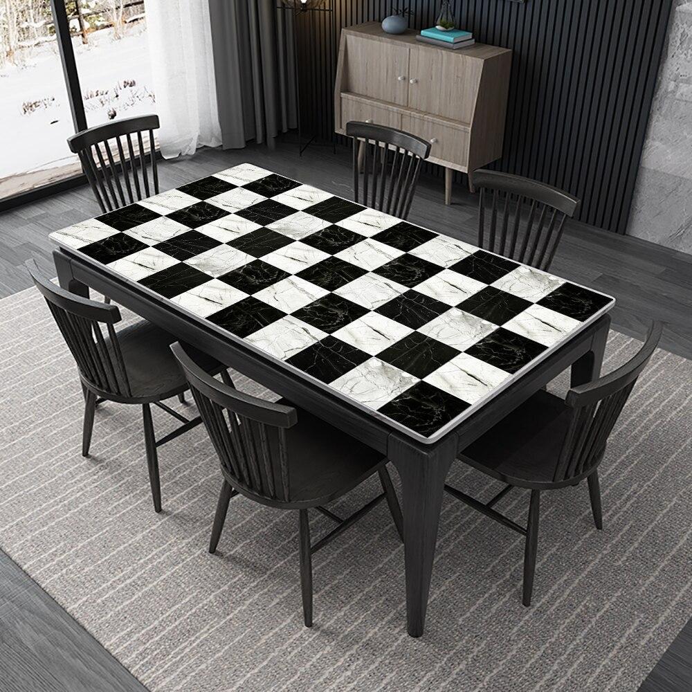 10 шт. черно-белая наклейка на мраморную плитку, кухонный шкаф, умывальник, наклейка на стену, домашний декор, самоклеящиеся водостойкие художественные обои