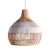 Подвесные светодиодные светильники из ретро-ротанга, плетеные вручную подвесные светильники для гостиной, столовой, подвесные светильники E27, освещение для украшения комнаты и дома