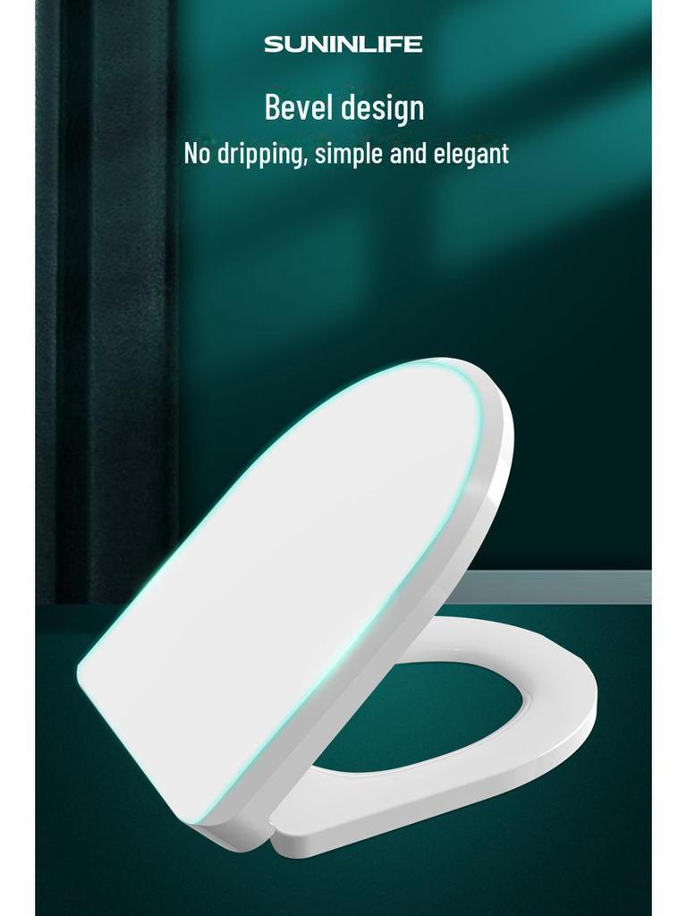 Универсальный быстроустанавливаемый чехол для сиденья унитаза с функцией замедления - утолщенные и удобные для домашнего хозяйства аксессуары