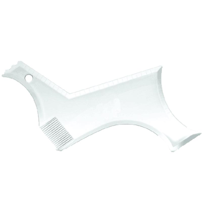 Мужские гребни для бороды, шаблон для укладки, прозрачная расческа для стрижки бороды