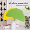 Durable Ginkgo Biloba Fan Artificial Summer Cooling Fan Portable Apricot Fan  Summer
