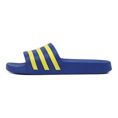 Adilette Удобная резиновая подошва Бесшумные шлепанцы Унисекс сандалии Синий Желтый EG1759