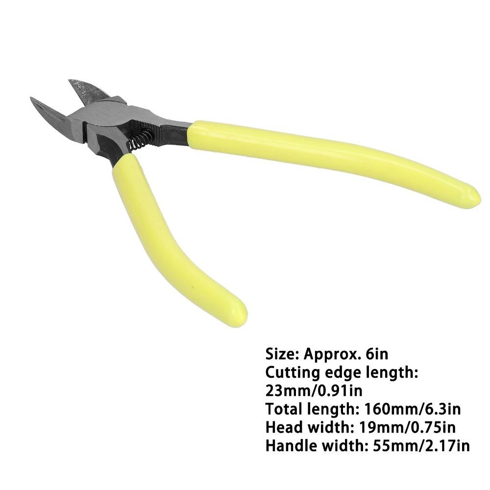 Comfortable PVC Handle Diagonal Pliers Anti-slip SideCutting Pliers Wire Cutter Copper Cable