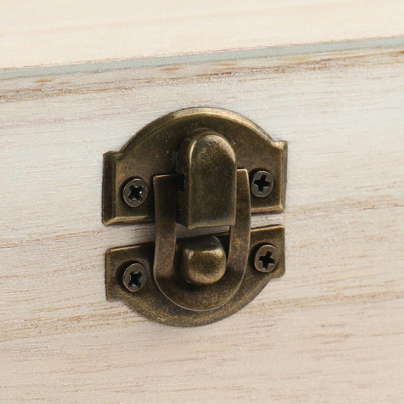 Ретро-шкатулка для хранения украшений, органайзер, коробка-раскладушка из натурального дерева, прямоугольный чехол