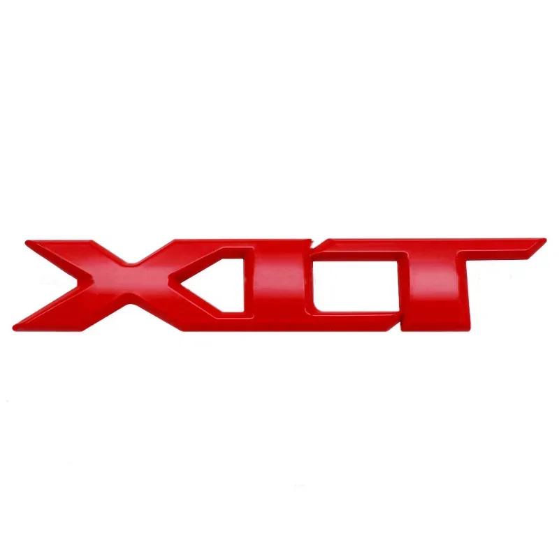 XXUI3 3D Metal Chrome Red Black Logo XLT Emblem Car Badge Rear Trunk Decal For Ford RANGER XLT Stikcer Accessories
