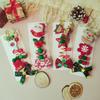 Christmas Side Clip Set: Cute Girl Hairpin with Christmas Tree, Hat, and Snowman Designs
