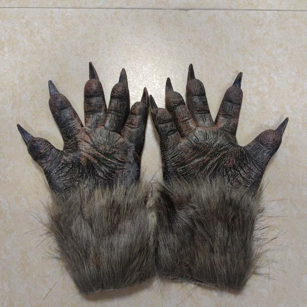 Creepy Beast Claws Realistic Cosplay Mittens Party Props Halloween Gloves Masquerade