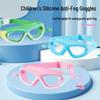 Kids' Anti-Fog Swim Goggles with Large Frame & Built-In Earplugs