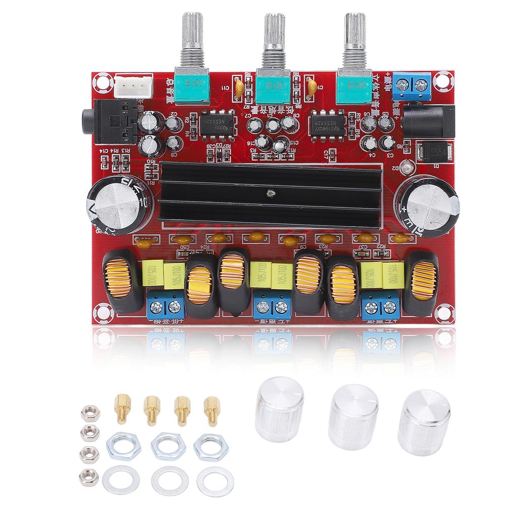 Цифровая плата усилителя мощности XHM139 TPA3116D2 2x50 Вт+100 Вт 2.1-канальный модуль усилителя мощности 1224 В
