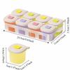 8-Grid Soup Ice Grid with Scales Silicone Food Meal Molds Freezer Ice Cube Molds  Baby Food Storage