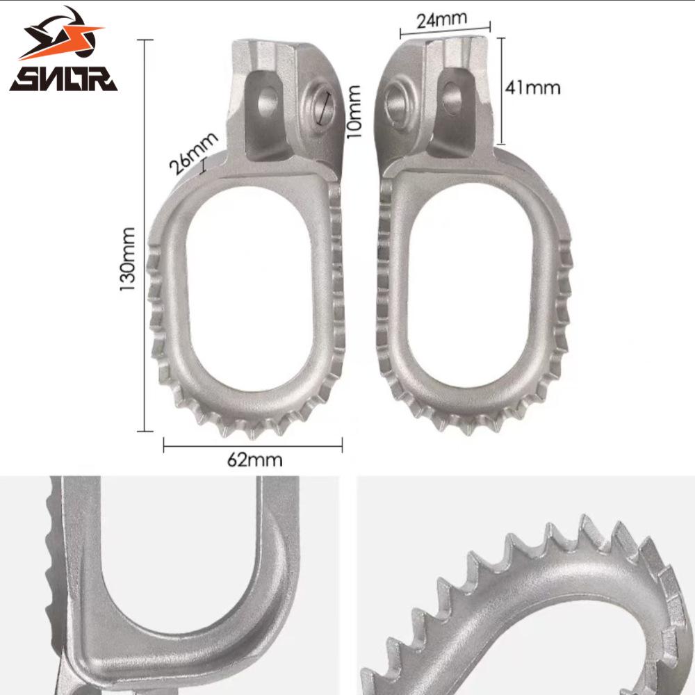 Заниженные задние подножки из нержавеющей стали для внедорожных KTM, Husqvarna, GAS GAS, Hengjian, Kymco, Keeway