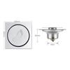Pop Up Bounce Press-Type Floor Drain Metal Drain Filter Creative Shower Foot Floor Drain
