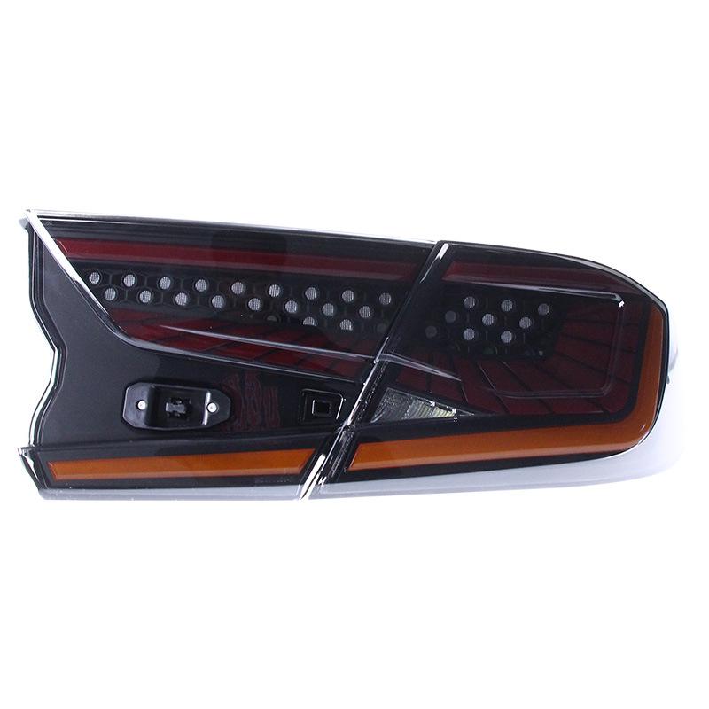 Compatible Smoked Black Taillight Assembly with Flowing Turn Signal for 10th Gen Accord Starlight Model