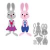 Easter Bunny Combination Design Style Metal Cutting Dies DIY Scrapbooking Embossing Stencil Paper Craft Album Template