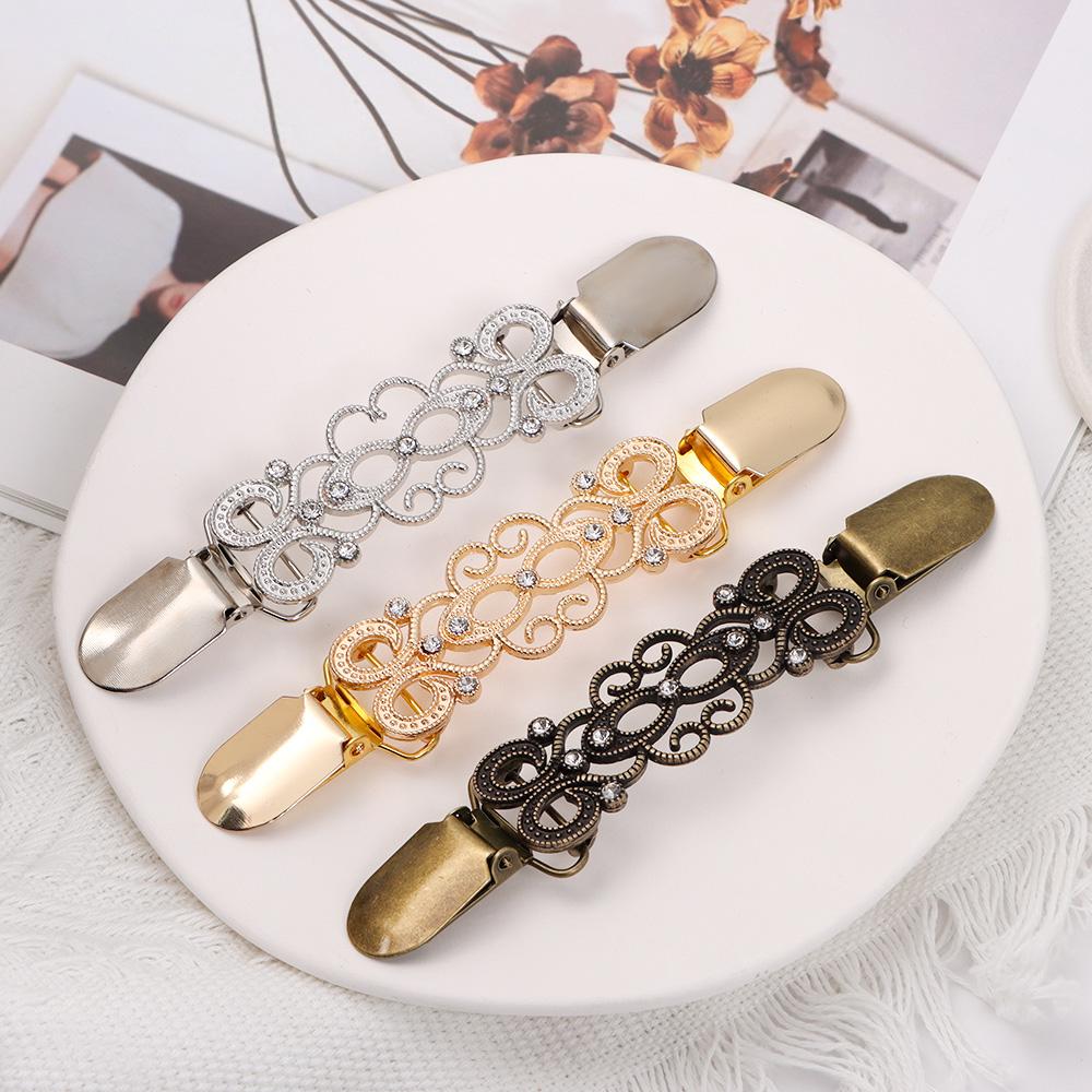 Trendy Shirt Collar New Retro Cardigan Clip Duck Clip Clasps Sweater Blouse Pin Shawl Brooch