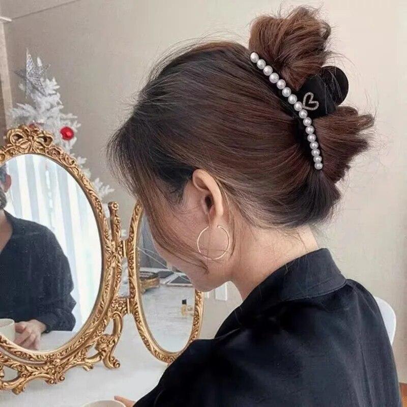 Ретро флокирующая заколка для волос со звездой, женские винтажные большие пластинчатые заколки для волос, заколки в виде акулы, головной убор для женщин, аксессуары для волос