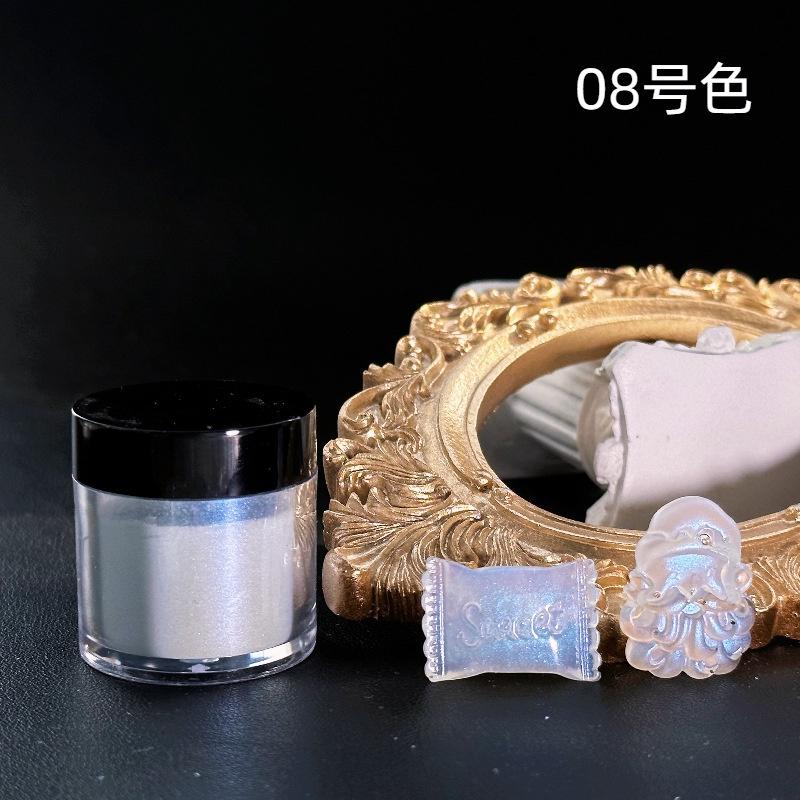 5 г/кор. Пудра для ногтей Aurora, жемчужный блеск для ногтей, эффект неоновой пыли, хромированный дизайн ногтей, Русалка, Радуга AB, цветная пудра, украшение