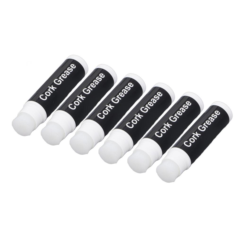 6Pcs Cork Grease Clarinet Saxophone Flute Lubricant Tube Cleaning Care Woodwind Instrument Accessori