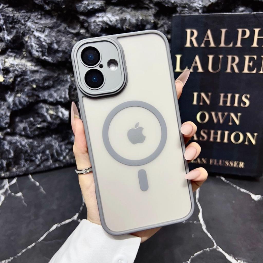 Black Transparent Magsafe Magnetic Case For iPhone 17 16 15 14 13 12 11 Pro Max Wireless Charging Acrylic Hard Protect Cover