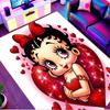 Betty Boop Print Rug, Washable Floor Carpet, For Entryway Dorm Laundry Room Office Study, Home Decor Birthday Christmas Gift