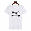 Summer 2023 Fashion Best Friend Shirts Women Short Sleeve T Shirt Bff Top Sisters Gifts For Friends Tees For Her