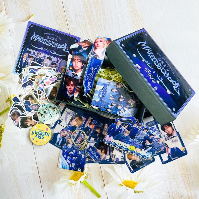 Skzoo Gift Box Photo Album Karma Surrounding Into A Brand Sticker Small Card Lanyard Set Surprise Gift.