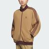 Adidas Originals Track Top Ss25 Knit Striped Stand Collar Sports Loose Multi Pocket Knitted Jacket Men Jacket KC2620