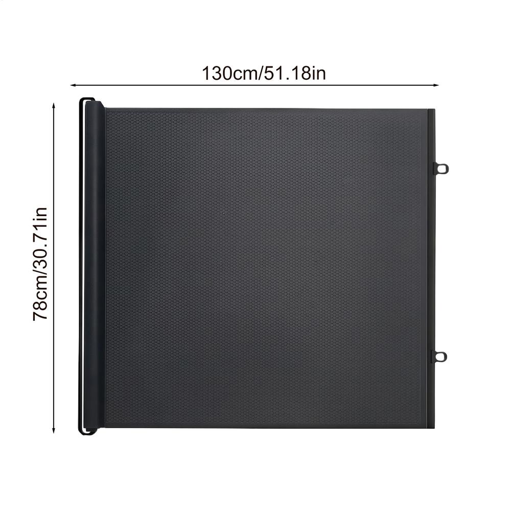 Mesh Dog Gate Retractable Extendable Anti Dog Jumping Screen No Drill Gate Protective Barrier Mesh Screen for Balcony Hallways