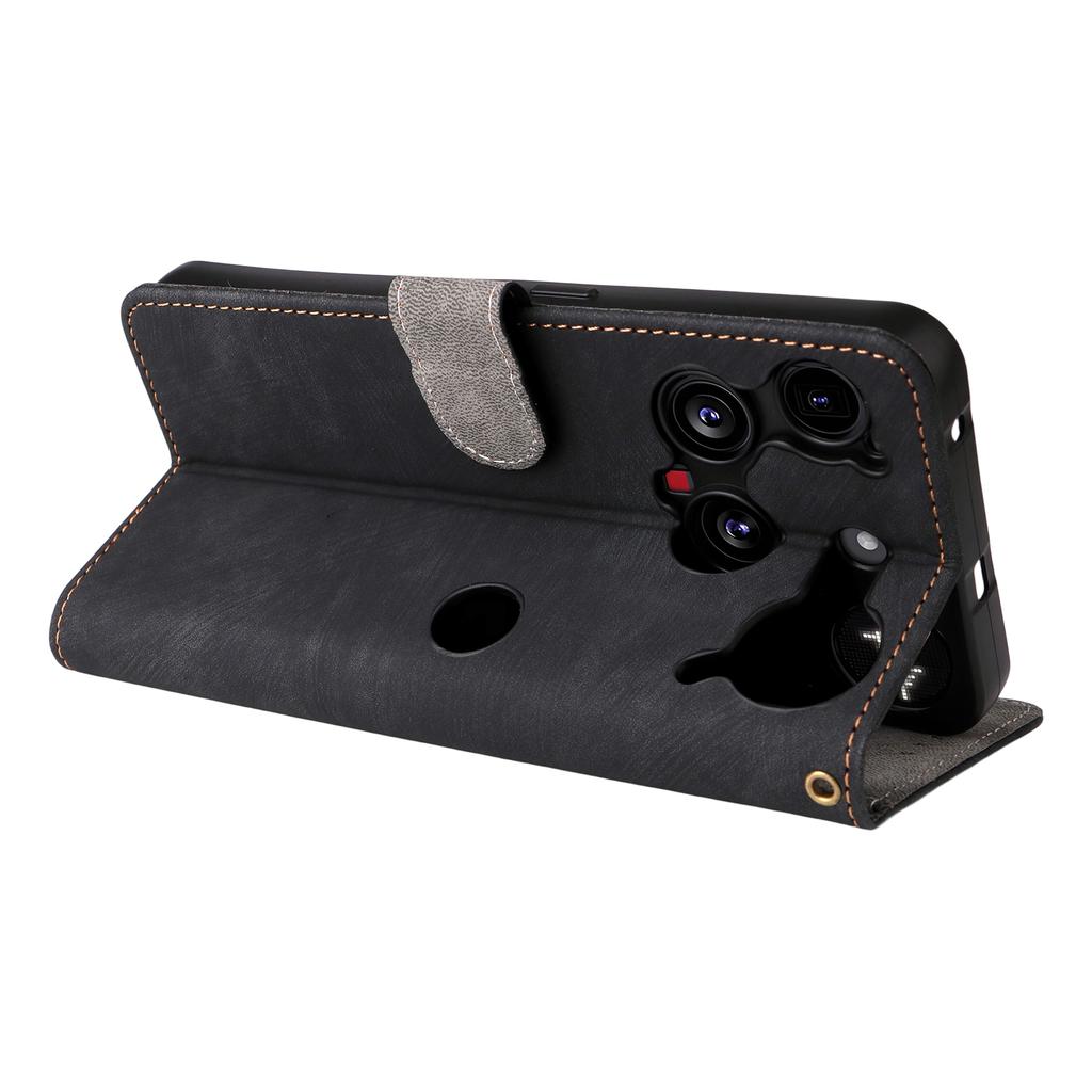 For Nothing Phone (3) 5G Case Wallet RFID Blocking PU Leather Phone Cover Stand with Strap