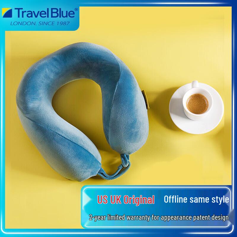 TRAVEL BLUE 212 Подушка для путешествий на шею U-образной формы из пены с эффектом памяти