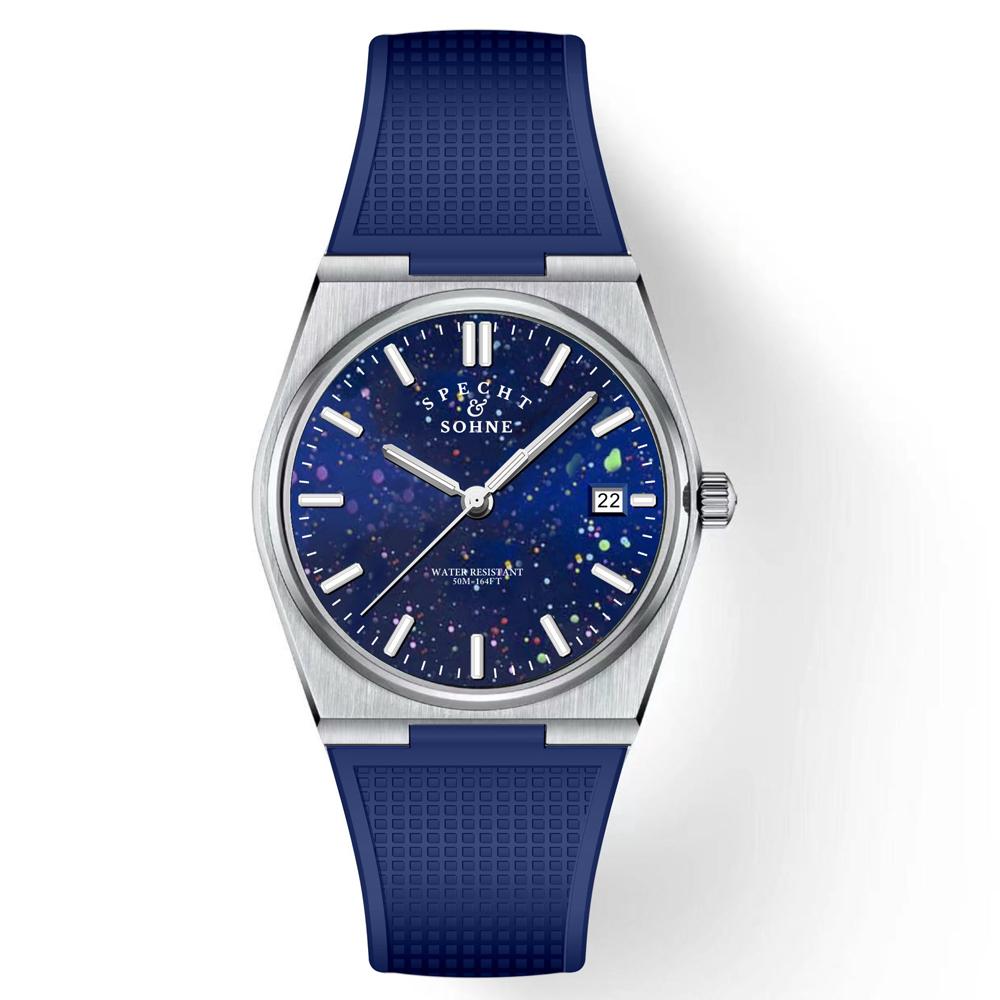 Новые поступления 2024, мужские часы из нержавеющей стали с сапфиром, классические кварцевые мужские часы Relogio Masculino, 100 м, водонепроницаемые