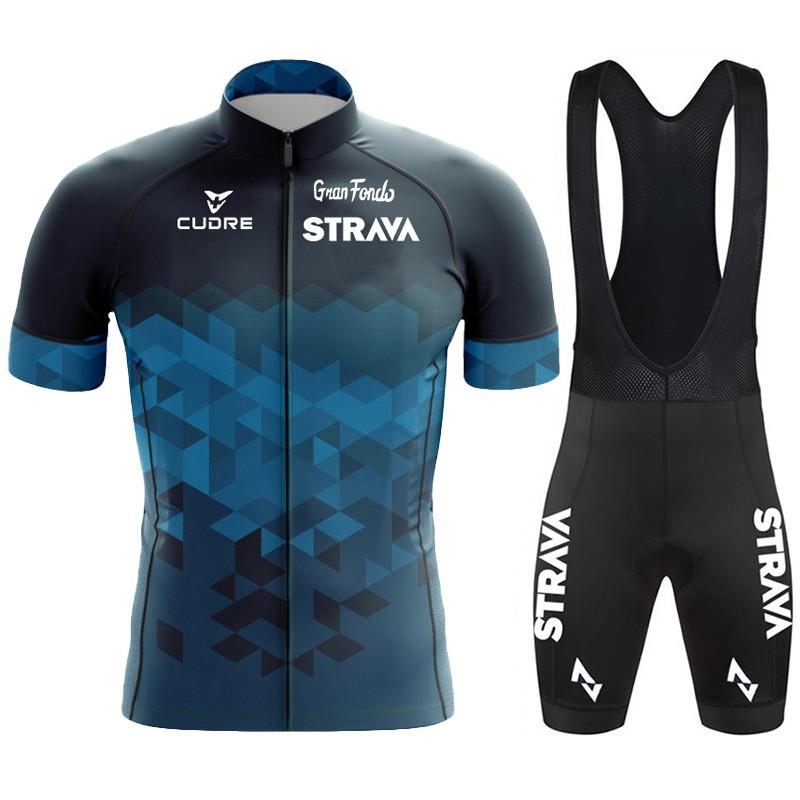 Mens Cycling Jersey Set Short Sleeve Breathable Performance Wear Road Racing