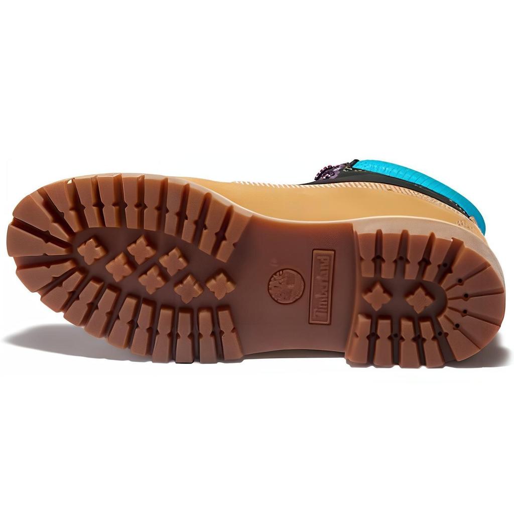 Timberland Премиальные водонепроницаемые ботинки 6 дюймов 'Пшеничный нубук с черным и синим воротником' A2N93231