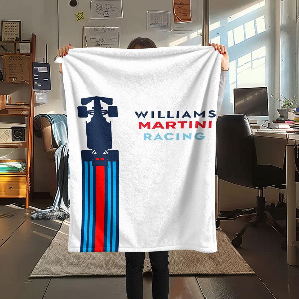 1 шт. Фланелевое одеяло с узором Martini Racing, подходит для всех сезонов, для домашнего декора, тепло и уют, подарки, праздничный подарок