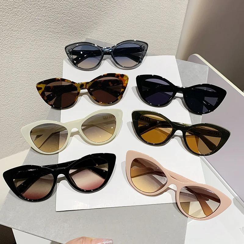 New in Fashion Cool Sunglasses for Women Luxury Brand Anti Strong Light Vintage Cat Eyes Sun Glasses Ladies  UV400