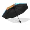 Lion King Simba Nala Themed Automatic Opening and Closing Umbrella, Brightly Colored 8-rib Portable Umbrella, Suitable for Men and Women, A Perfect Gi