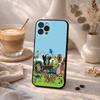 МИЛЫЙ Мультяшный Т-The L-Маленький Крот Чехол для Телефона Для iPhone17,16,15,14,13,12Plus,Pro Max,XS,5G Мягкий Силиконовый Черный Чехол