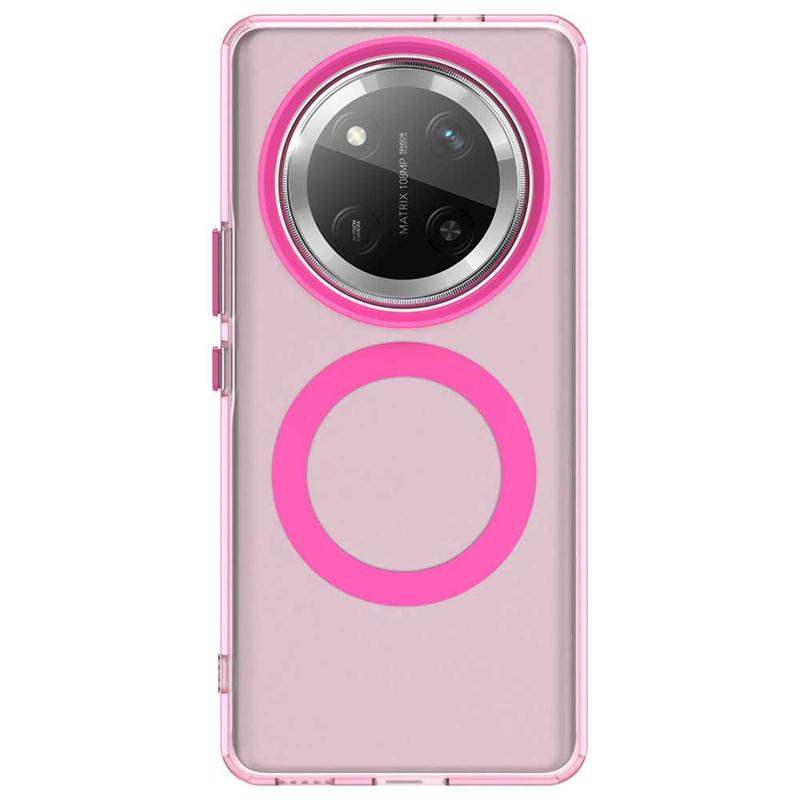 Чехол для Honor Magic 7 Lite Чехол для Huawei Honor Magic 7 Lite Capas New Back Wireless Charging Roundular Magnetic Matte Clear Fundas