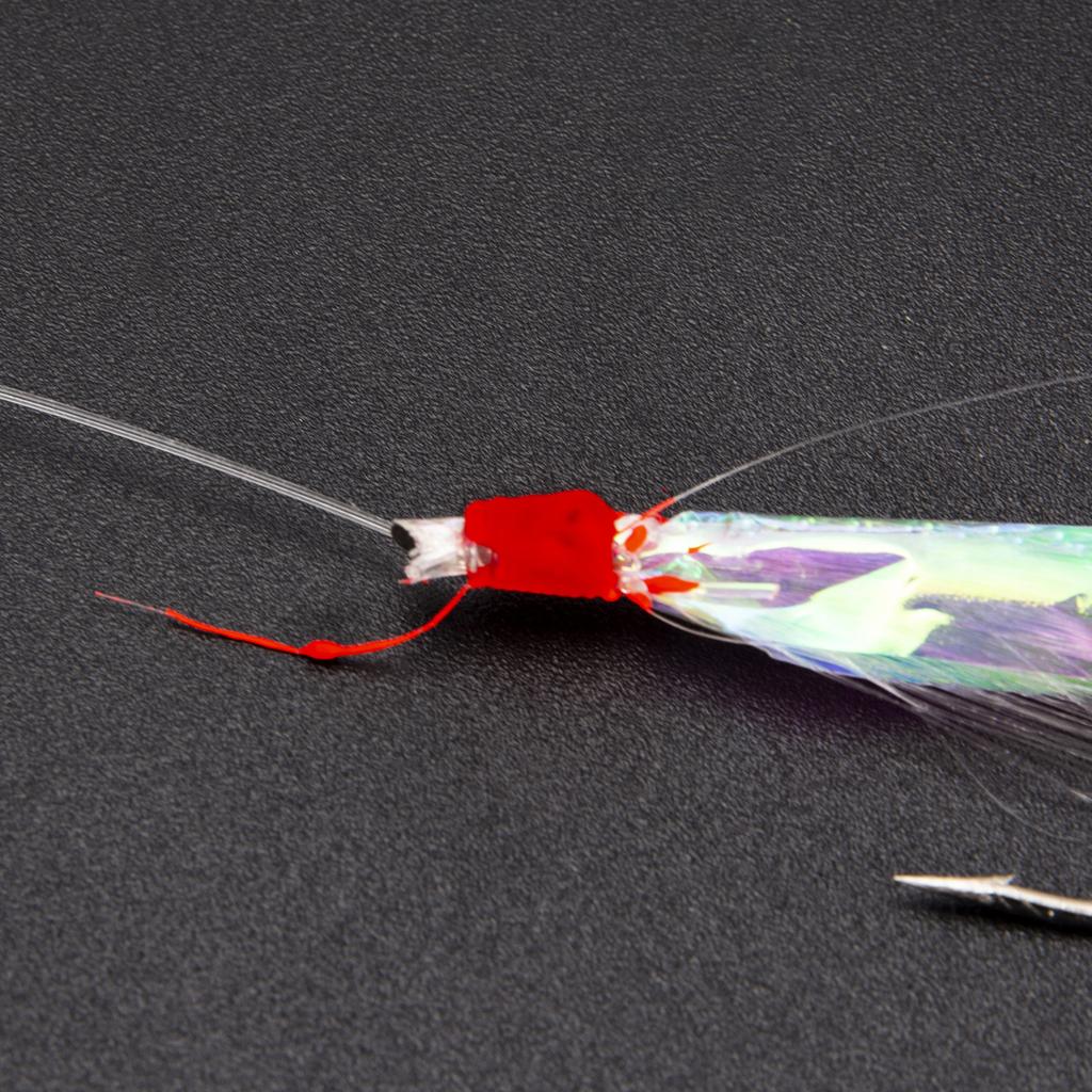 4 упаковки по 20 шт. Махеровые крючки с перьями Морские лодки Рыболовные приманки Оснастки