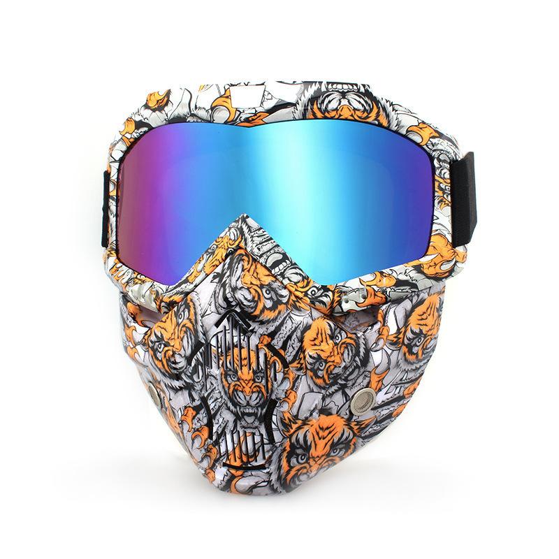 Ретро маски для лица, очки, внедорожные мотоциклы, гоночные очки, очки для велоспорта на открытом воздухе, катание на лыжах